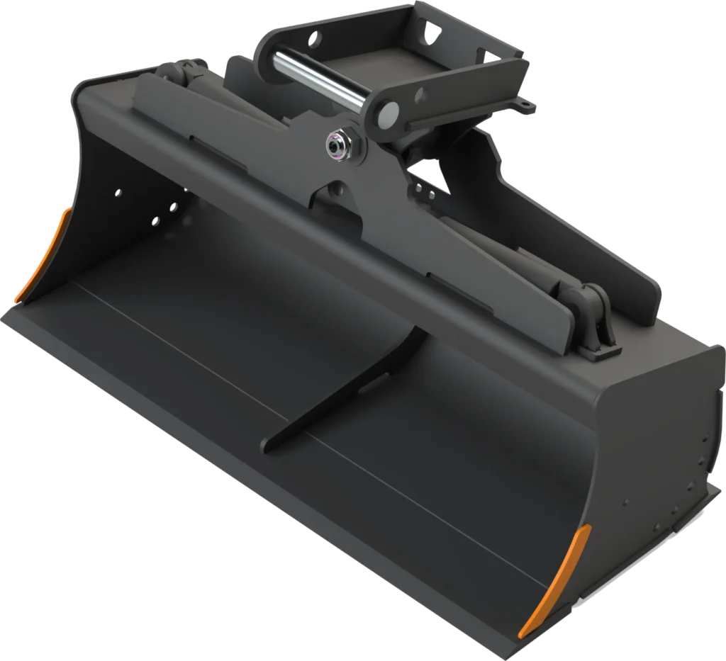 Gra­ben­räum­löf­fel schwenk­bar MS08 für Mo­bil­bag­ger | 10–12&nbsp;To. | 1500&nbsp;mm 150&nbsp;cm