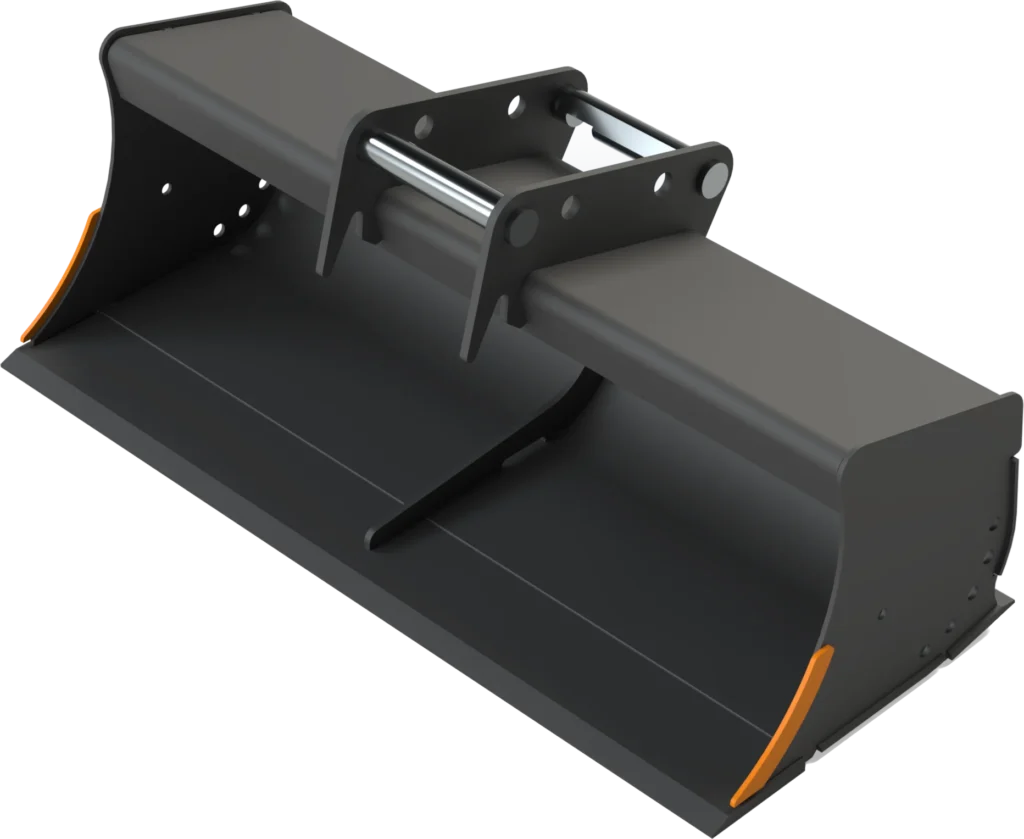 Gra­ben­räum­löf­fel starr MS08 Sym­Lock für Mo­bil­bag­ger | 10–12&nbsp;To. | 1500&nbsp;mm 150&nbsp;cm