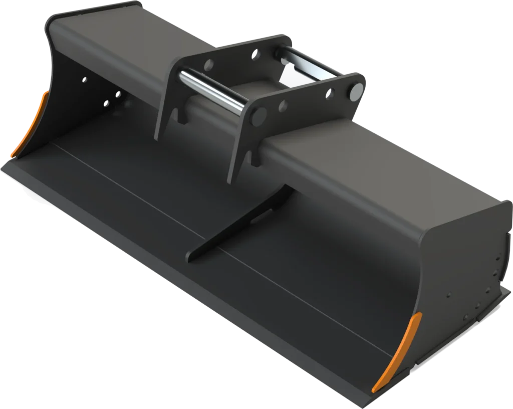 Gra­ben­räum­löf­fel starr MS08 Sym­Lock für Mo­bil­bag­ger | 8–10&nbsp;To. | 1500&nbsp;mm 150&nbsp;cm