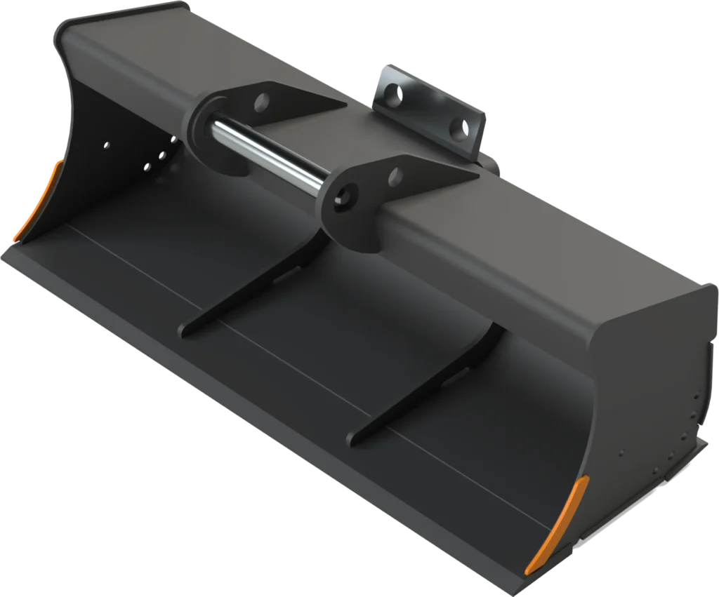 Gra­ben­räum­löf­fel starr MS10 für Mo­bil­bag­ger | 15–19&nbsp;To. | 1700&nbsp;mm 170&nbsp;cm