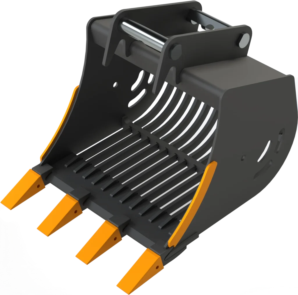 Sieb­löf­fel MS03 Sym­Lock für Mi­ni­bag­ger | 2,6−3,5&nbsp;To. | 500&nbsp;mm 50&nbsp;cm