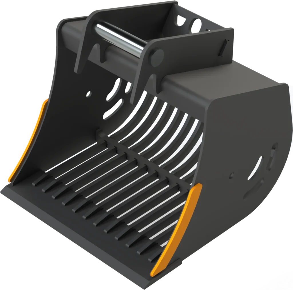 Sieb­löf­fel MS03 für Mi­ni­bag­ger | 2,6−3,5&nbsp;To. | 500&nbsp;mm 50&nbsp;cm