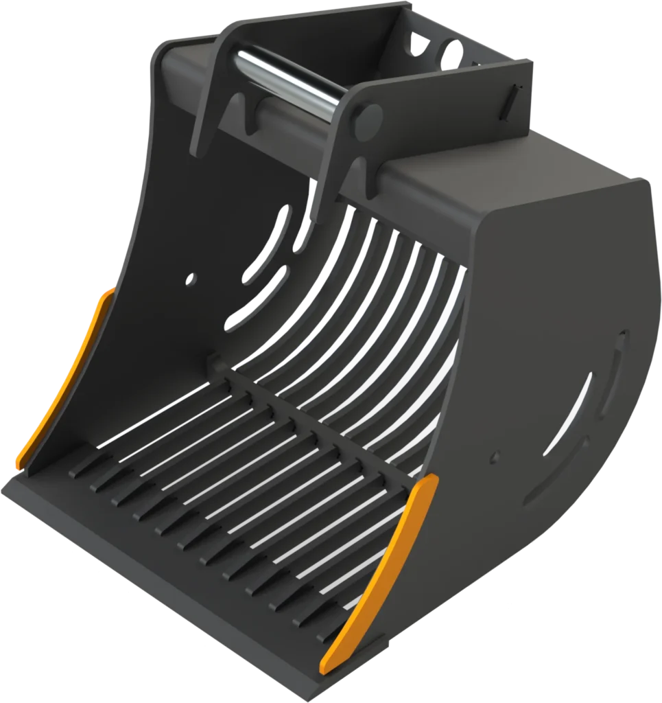 Sieb­löf­fel MS03 für Mi­ni­bag­ger | 5,1−6,0&nbsp;To. | 800&nbsp;mm 80&nbsp;cm