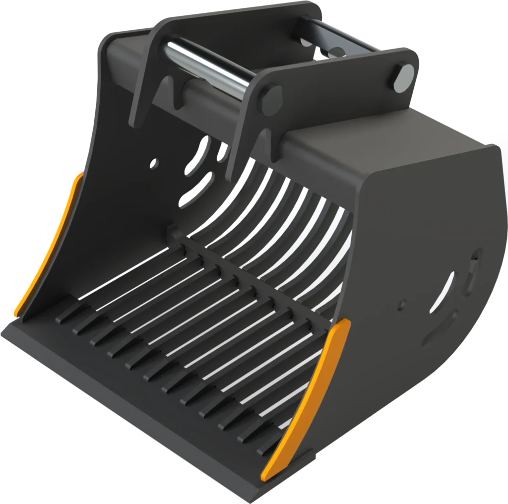 Sieb­löf­fel MS03 Sym­Lock für Mi­ni­bag­ger | 2,6−3,5&nbsp;To. | 500&nbsp;mm 50&nbsp;cm