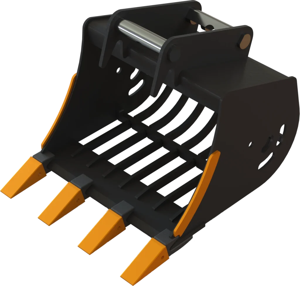 Sieb­löf­fel MS03 Sym­Lock für Mi­ni­bag­ger | 2,0−2,5&nbsp;To. | 500&nbsp;mm 50&nbsp;cm