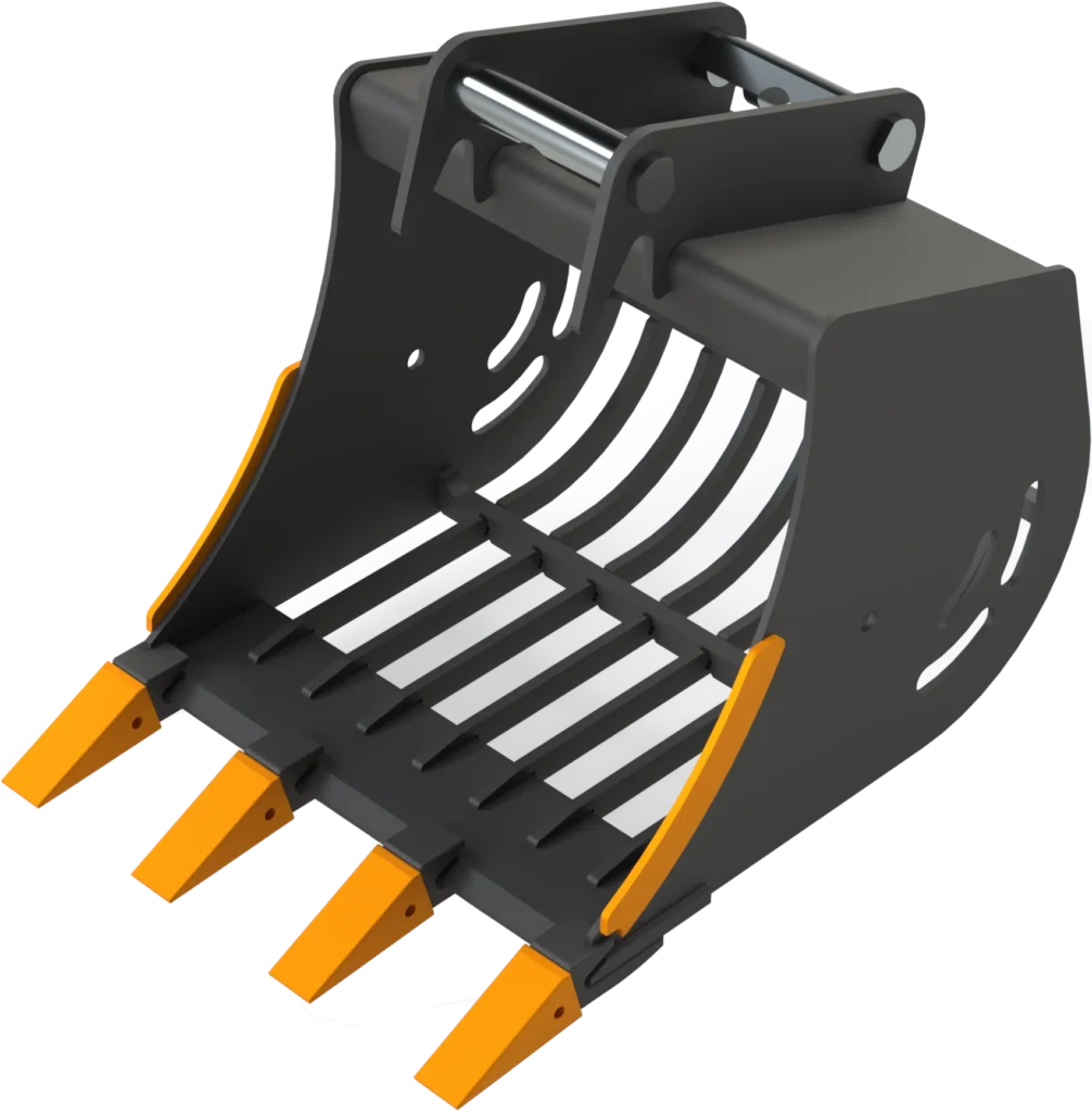 Sieb­löf­fel MS03 Sym­Lock für Mi­ni­bag­ger | 3,6−5,0&nbsp;To. | 600&nbsp;mm 60&nbsp;cm