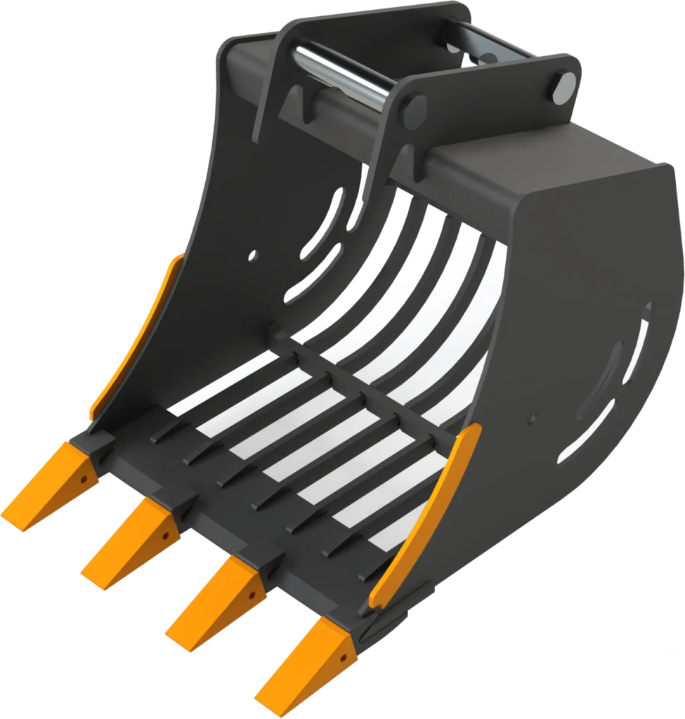 Sieb­löf­fel MS03 Sym­Lock für Mi­ni­bag­ger | 5,1−6,0&nbsp;To. | 800&nbsp;mm 80&nbsp;cm