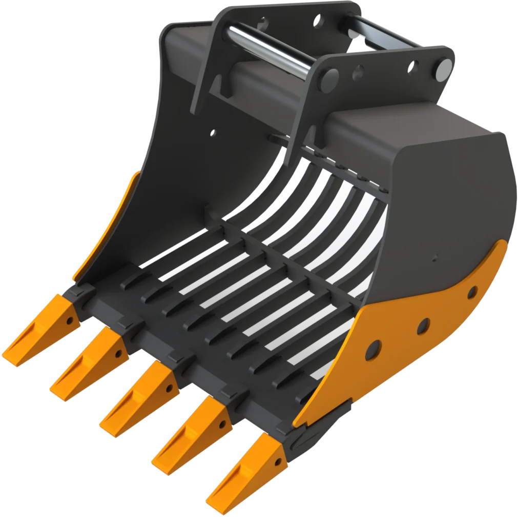 Sieb­löf­fel MS08 Sym­Lock für Mo­bil­bag­ger | 6–8&nbsp;To. | 500&nbsp;mm 50&nbsp;cm