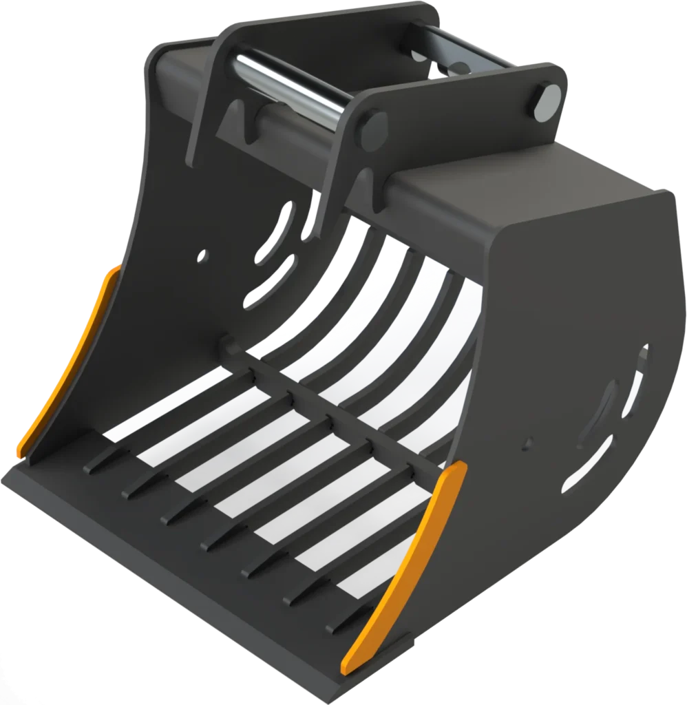 Sieb­löf­fel MS03 Sym­Lock für Mi­ni­bag­ger | 3,6−5,0&nbsp;To. | 600&nbsp;mm 60&nbsp;cm