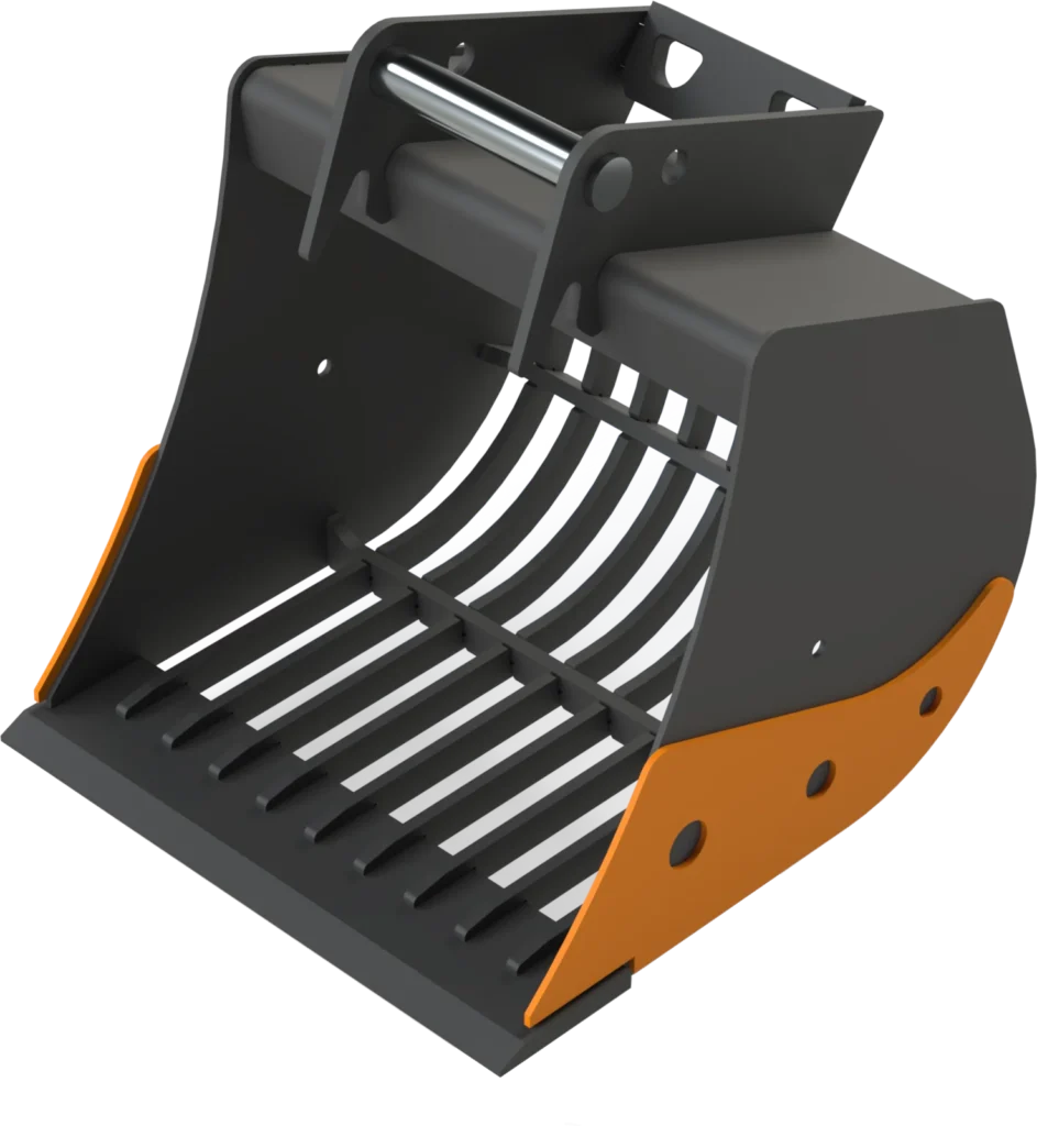 Sieb­löf­fel MS08 für Mo­bil­bag­ger | 8–10&nbsp;To. | 500&nbsp;mm 50&nbsp;cm