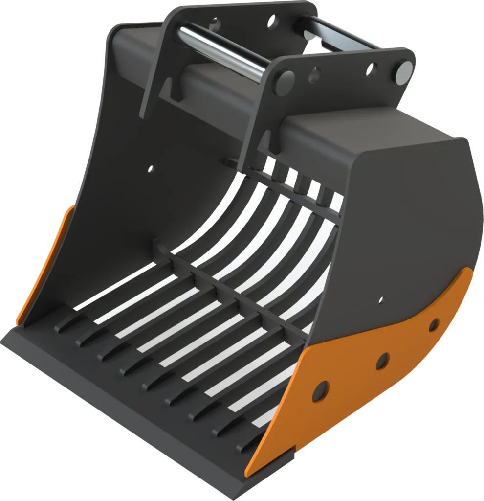 Sieb­löf­fel MS08 Sym­Lock für Mo­bil­bag­ger | 8–10&nbsp;To. | 500&nbsp;mm 50&nbsp;cm