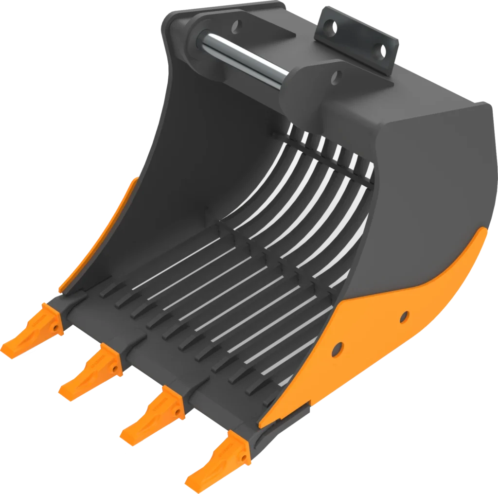 Sieb­löf­fel MS10 für Mo­bil­bag­ger | 15–19&nbsp;To. | 800&nbsp;mm 80&nbsp;cm