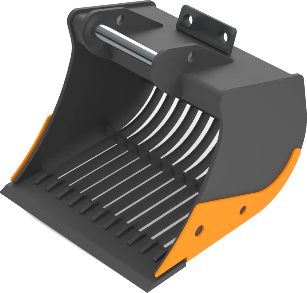 Sieb­löf­fel MS10 für Mo­bil­bag­ger | 10–15&nbsp;To. | 800&nbsp;mm 80&nbsp;cm