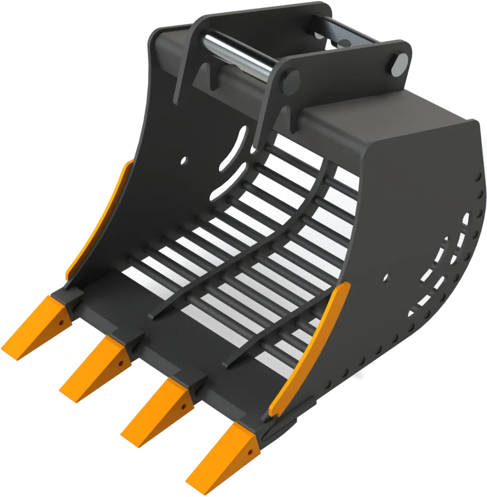 Sieb­löf­fel MS03 Sym­Lock für Mi­ni­bag­ger | 3,6−5,0&nbsp;To. | 600&nbsp;mm 60&nbsp;cm