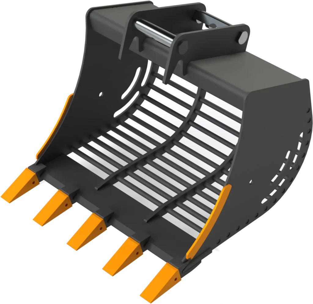 Sieb­löf­fel MS03 Sym­Lock für Mi­ni­bag­ger | 5,1−6,0&nbsp;To. | 800&nbsp;mm 80&nbsp;cm