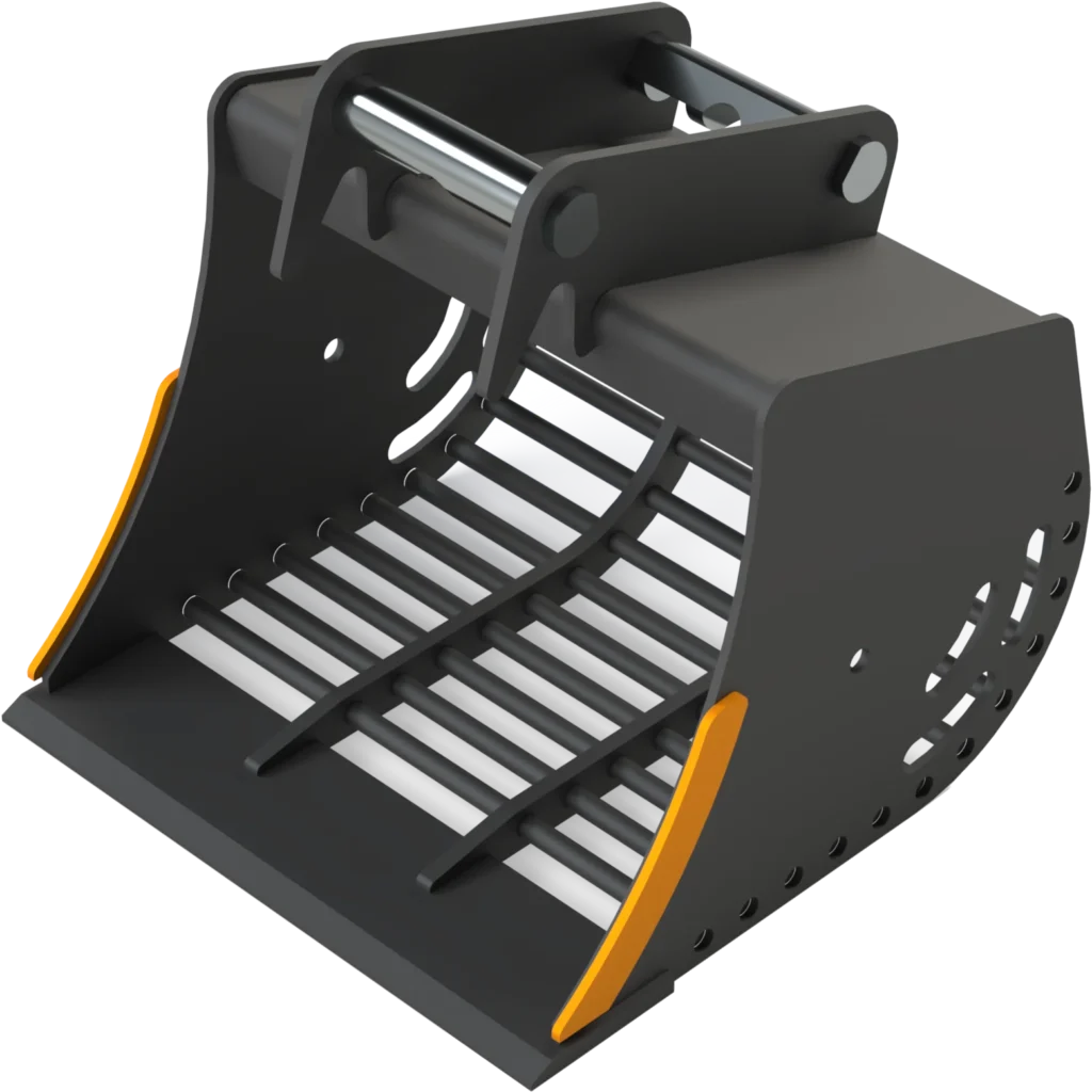 Sieb­löf­fel MS03 Sym­Lock für Mi­ni­bag­ger | 2,6−3,5&nbsp;To. | 500&nbsp;mm 50&nbsp;cm