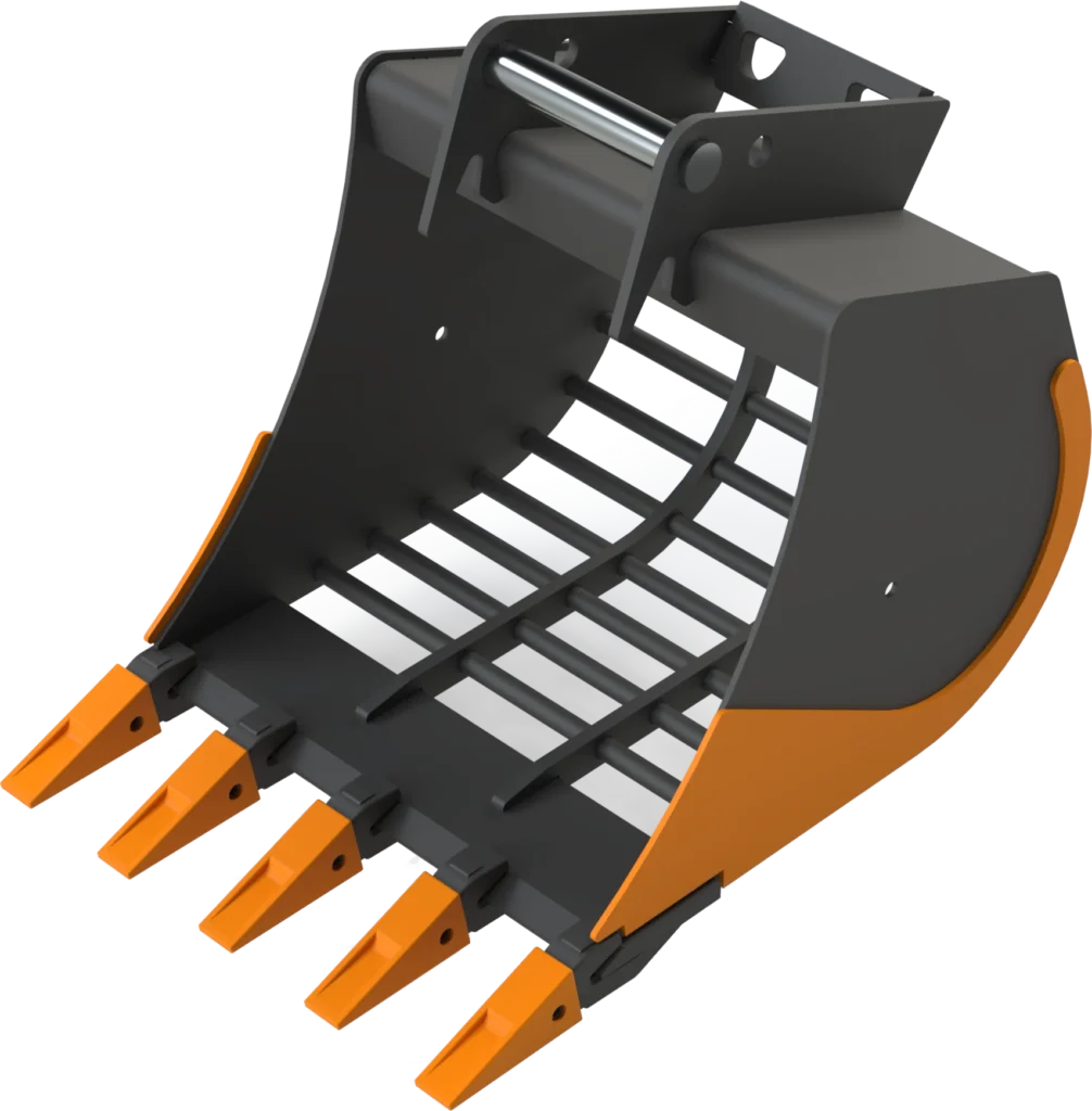 Sieb­löf­fel MS08 für Mo­bil­bag­ger | 8–10&nbsp;To. | 500&nbsp;mm 50&nbsp;cm