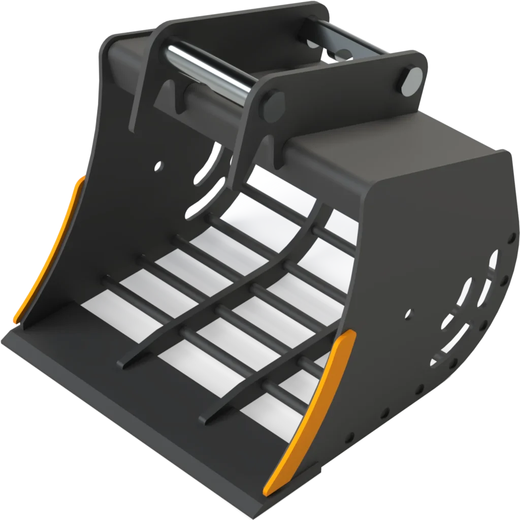 Sieb­löf­fel MS03 Sym­Lock für Mi­ni­bag­ger | 2,6−3,5&nbsp;To. | 500&nbsp;mm 50&nbsp;cm