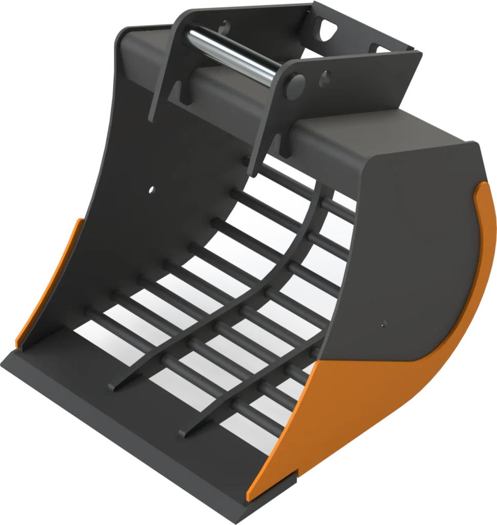 Sieb­löf­fel MS08 für Mo­bil­bag­ger | 10–12&nbsp;To. | 500&nbsp;mm 50&nbsp;cm