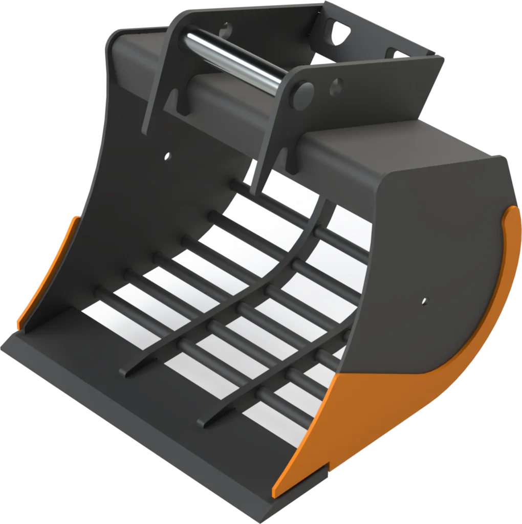 Sieb­löf­fel MS08 für Mo­bil­bag­ger | 6–8&nbsp;To. | 500&nbsp;mm 50&nbsp;cm