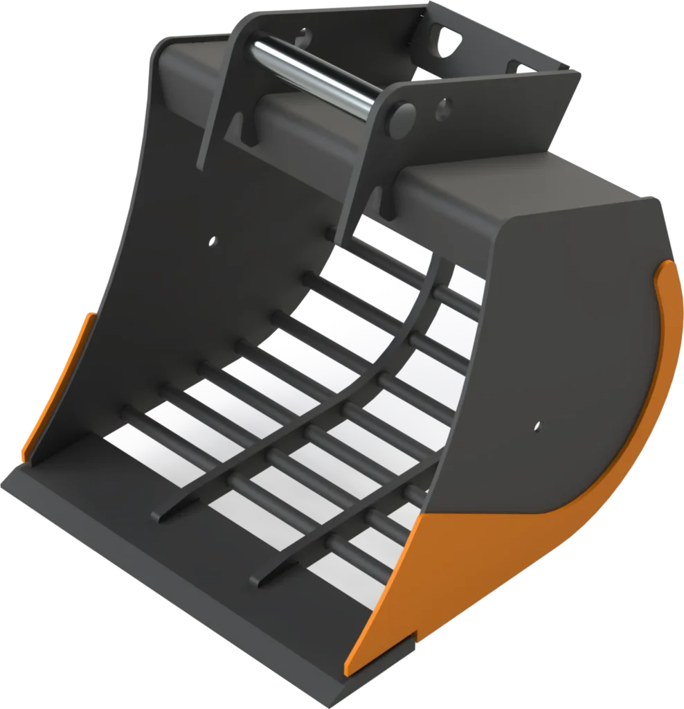 Sieb­löf­fel MS08 für Mo­bil­bag­ger | 8–10&nbsp;To. | 500&nbsp;mm 50&nbsp;cm