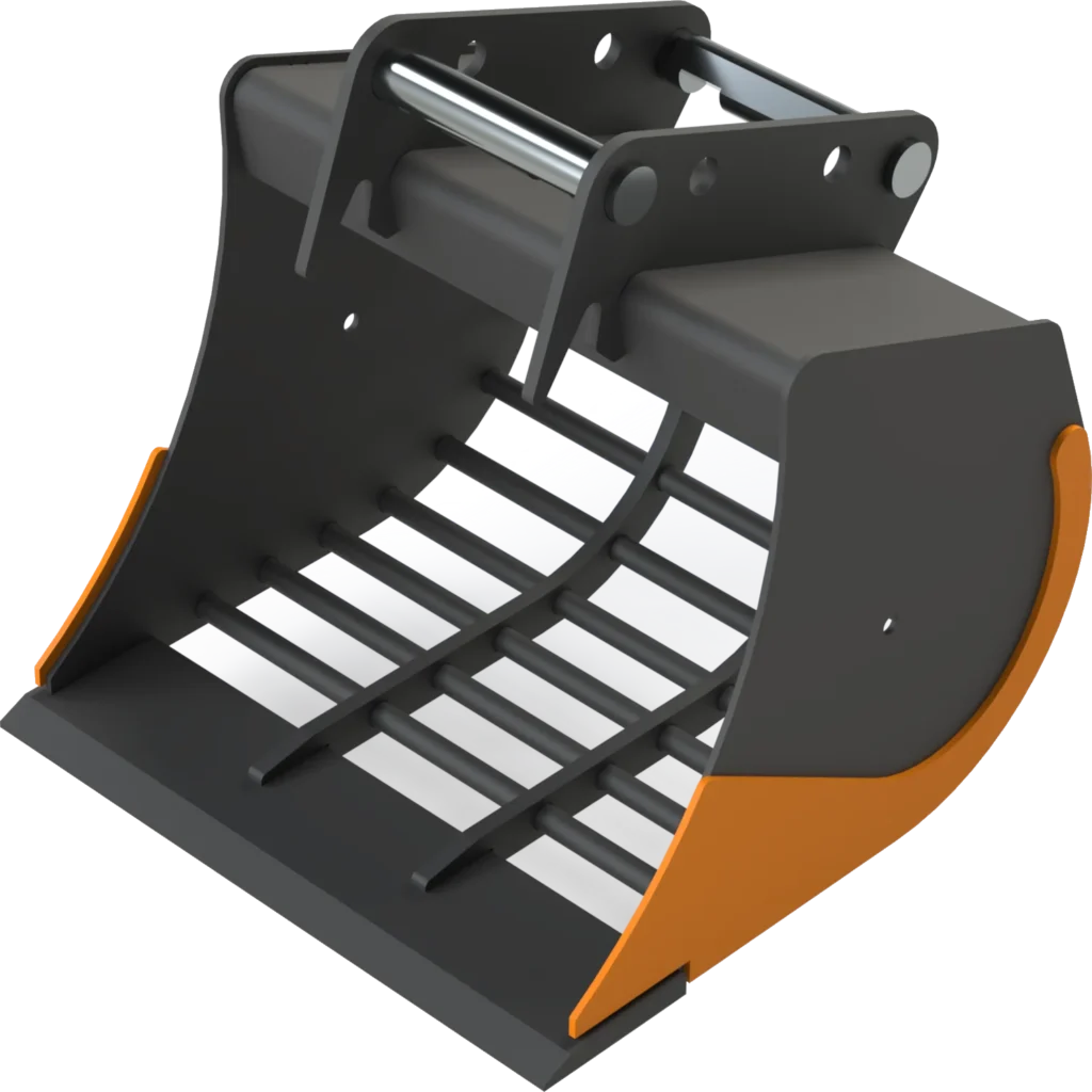 Sieb­löf­fel MS08 Sym­Lock für Mo­bil­bag­ger | 6–8&nbsp;To. | 500&nbsp;mm 50&nbsp;cm