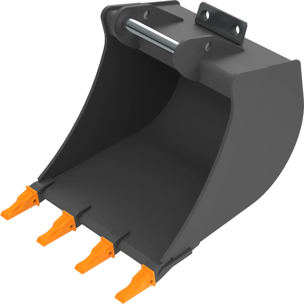 Stan­dard Tief­löf­fel MS10 für Mo­bil­bag­ger | 15–19&nbsp;To. | 500&nbsp;mm 50&nbsp;cm