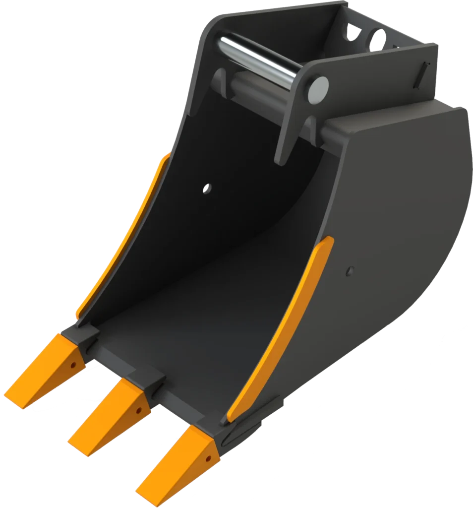 Stan­dard Tief­löf­fel MS03 für Mi­ni­bag­ger | 2,6−3,5&nbsp;To. | 300&nbsp;mm 30&nbsp;cm