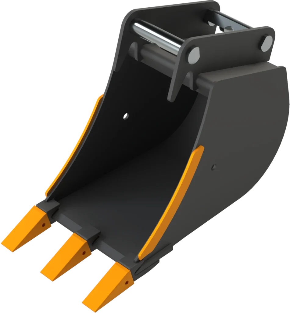 Stan­dard Tief­löf­fel MS03 Sym­Lock für Mi­ni­bag­ger | 2,6−3,5&nbsp;To. | 300&nbsp;mm 30&nbsp;cm