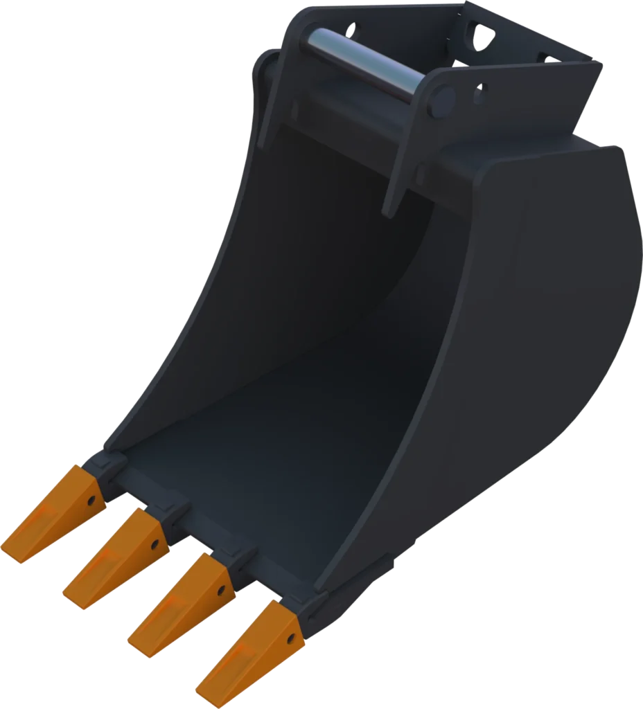 Stan­dard Tief­löf­fel MS08 für Mo­bil­bag­ger | 10–12&nbsp;To. | 400&nbsp;mm 40&nbsp;cm