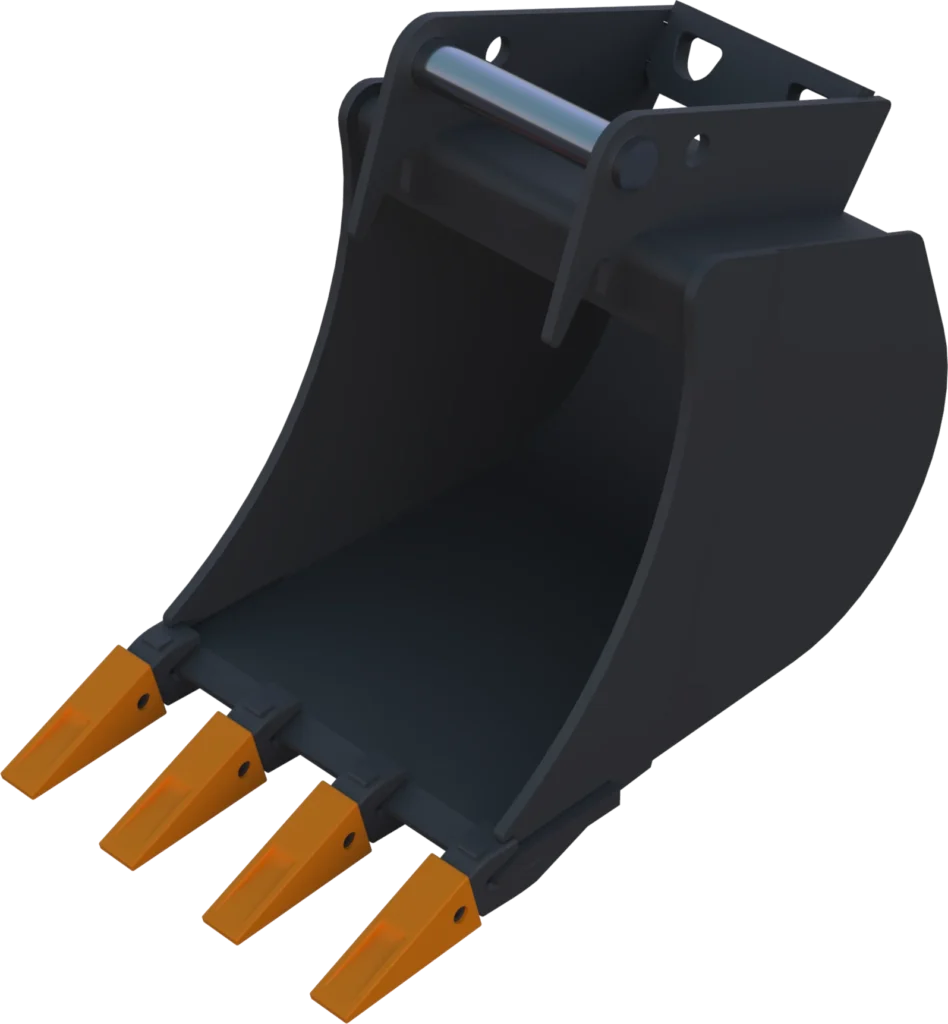 Stan­dard Tief­löf­fel MS08 für Mo­bil­bag­ger | 6–8&nbsp;To. | 400&nbsp;mm 40&nbsp;cm