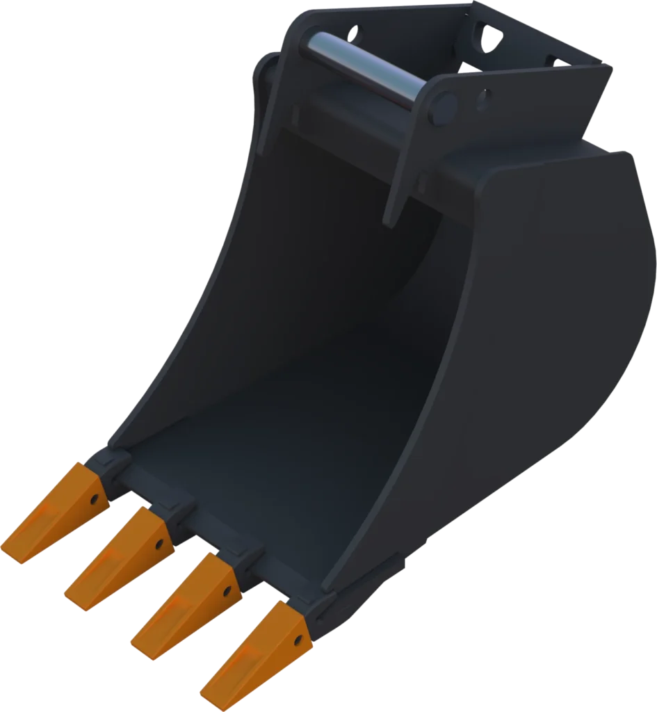 Stan­dard Tief­löf­fel MS08 für Mo­bil­bag­ger | 8–10&nbsp;To. | 400&nbsp;mm 40&nbsp;cm