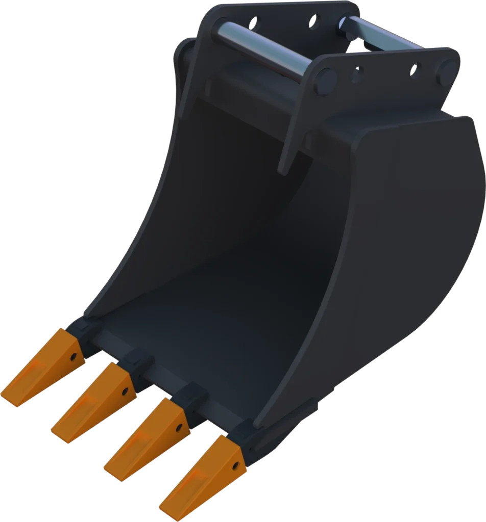 Stan­dard Tief­löf­fel MS08 Sym­Lock für Mo­bil­bag­ger | 6–8&nbsp;To. | 400&nbsp;mm 40&nbsp;cm